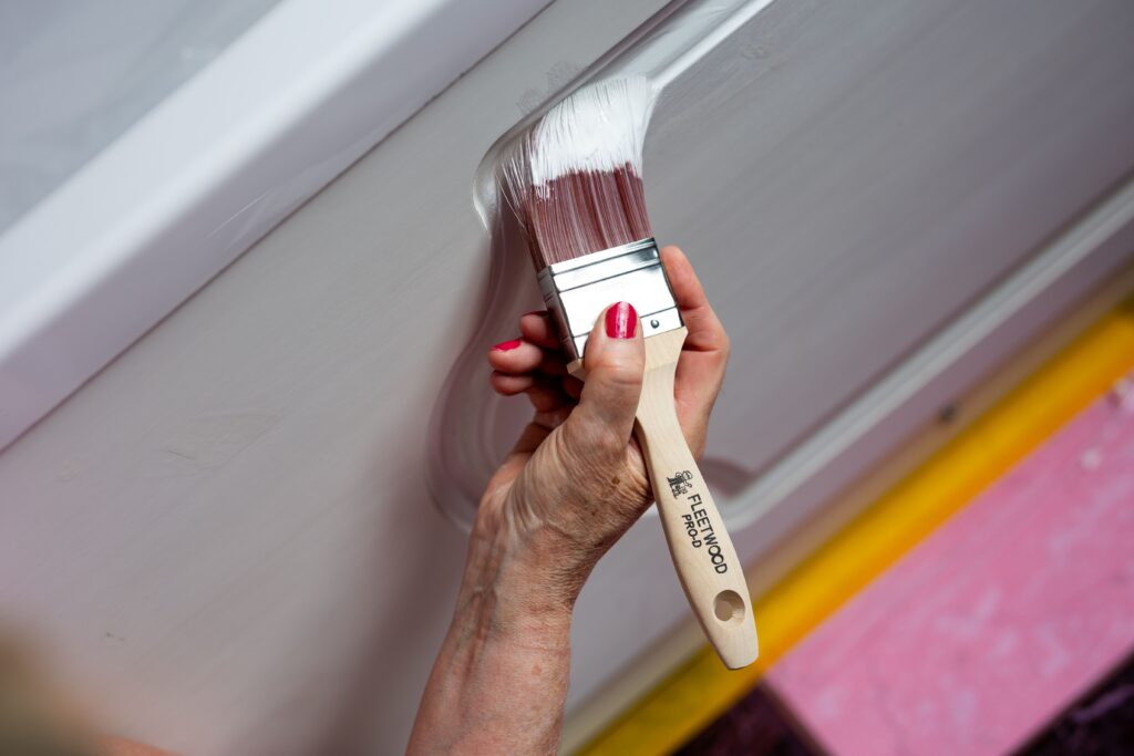 applying primer