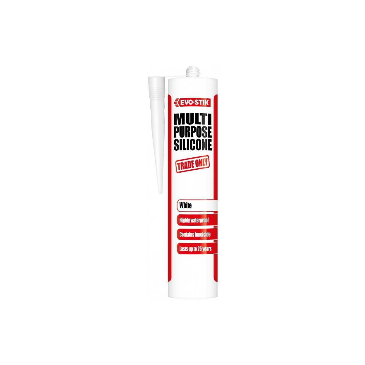 Evo-Stik Multi Purpose Silicone Sealant White 290ml