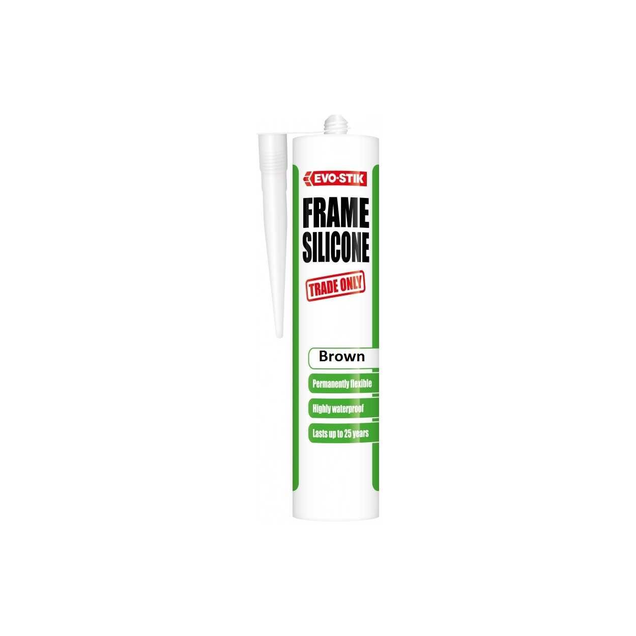 Evo-Stik Frame Silicone Sealant Brown 300ml