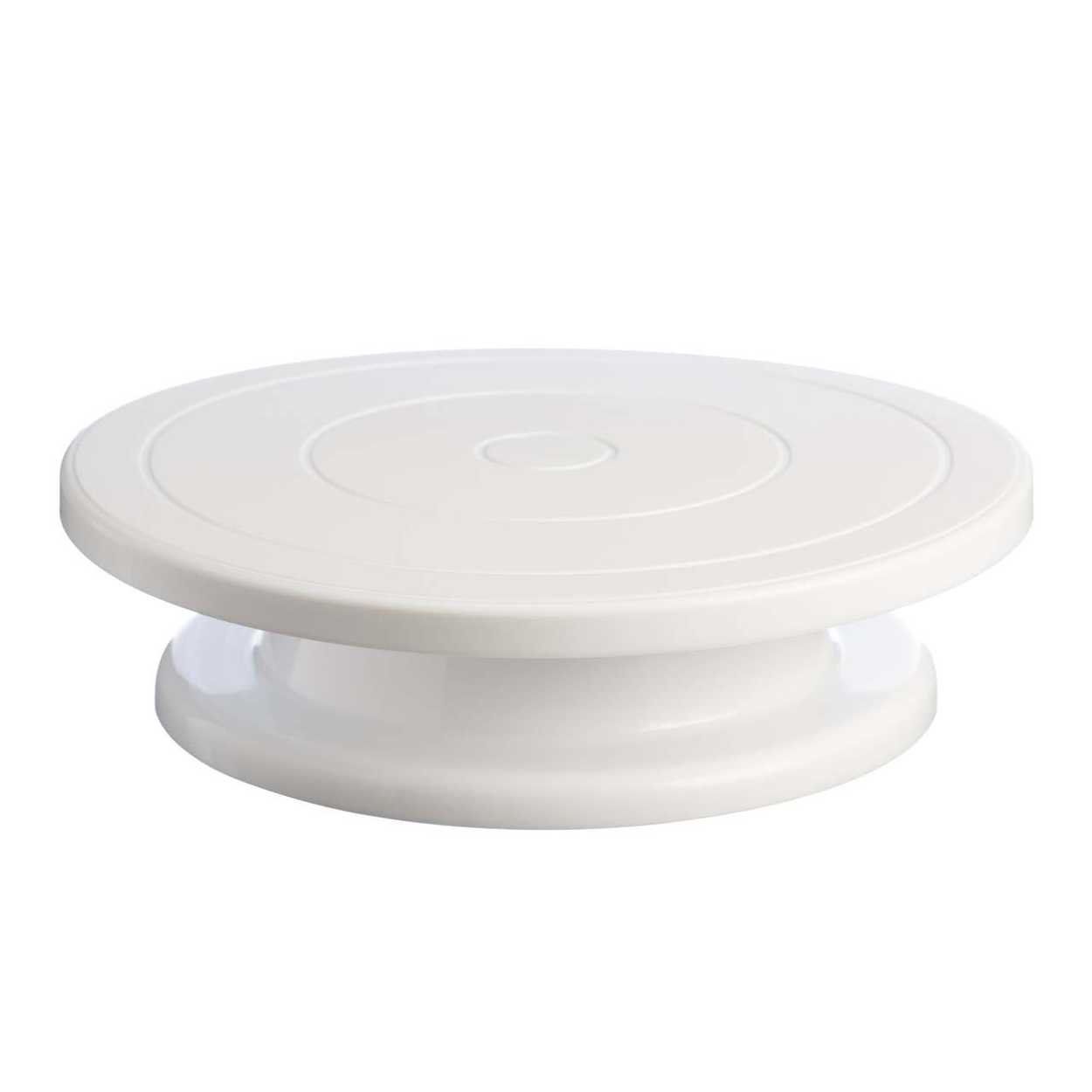 28cm Cake Decorating Rotating Turntable Icing Kitchen Display Platform  Stand | DIY at B&Q
