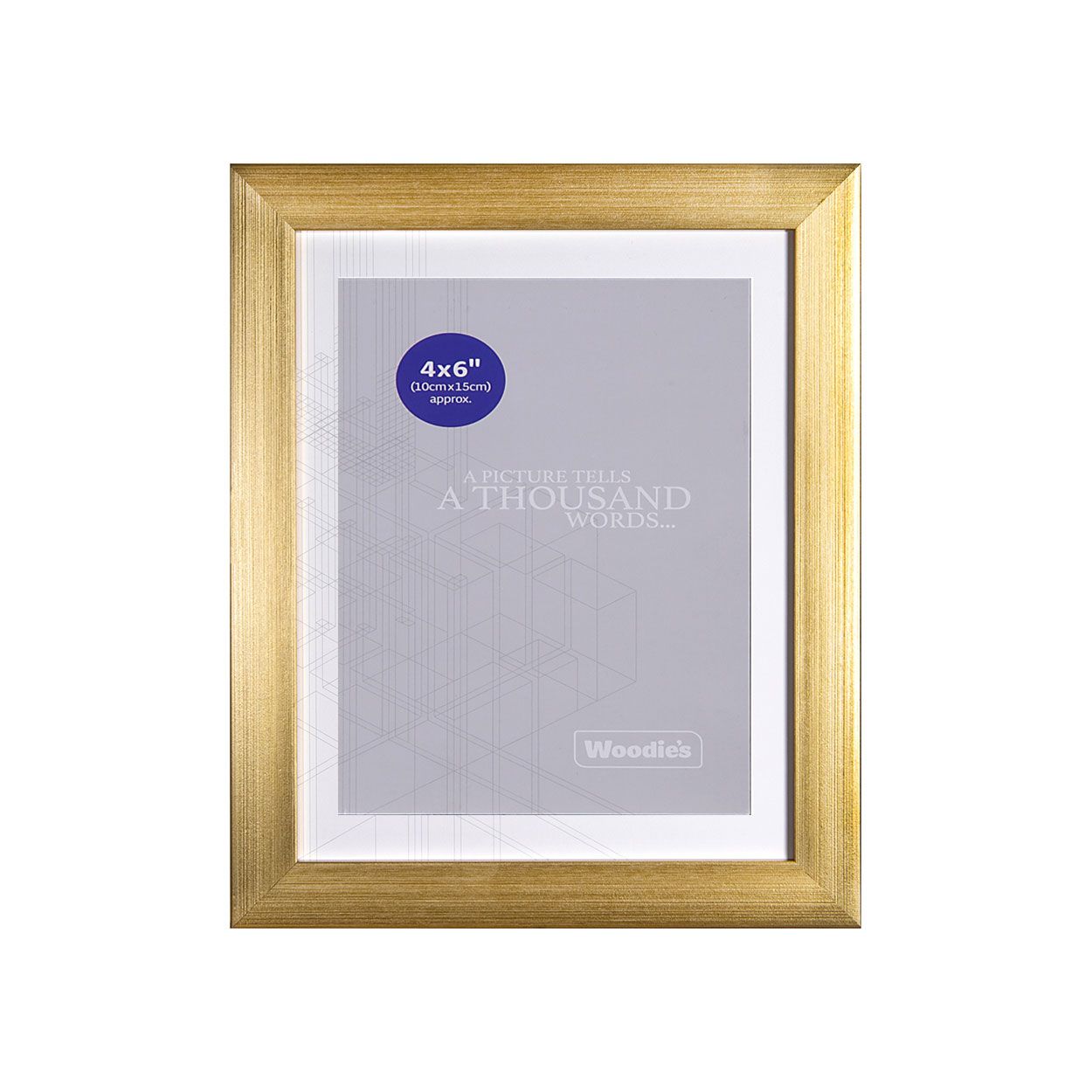 Photo Frame Gold 15x10cm (6''x4'')