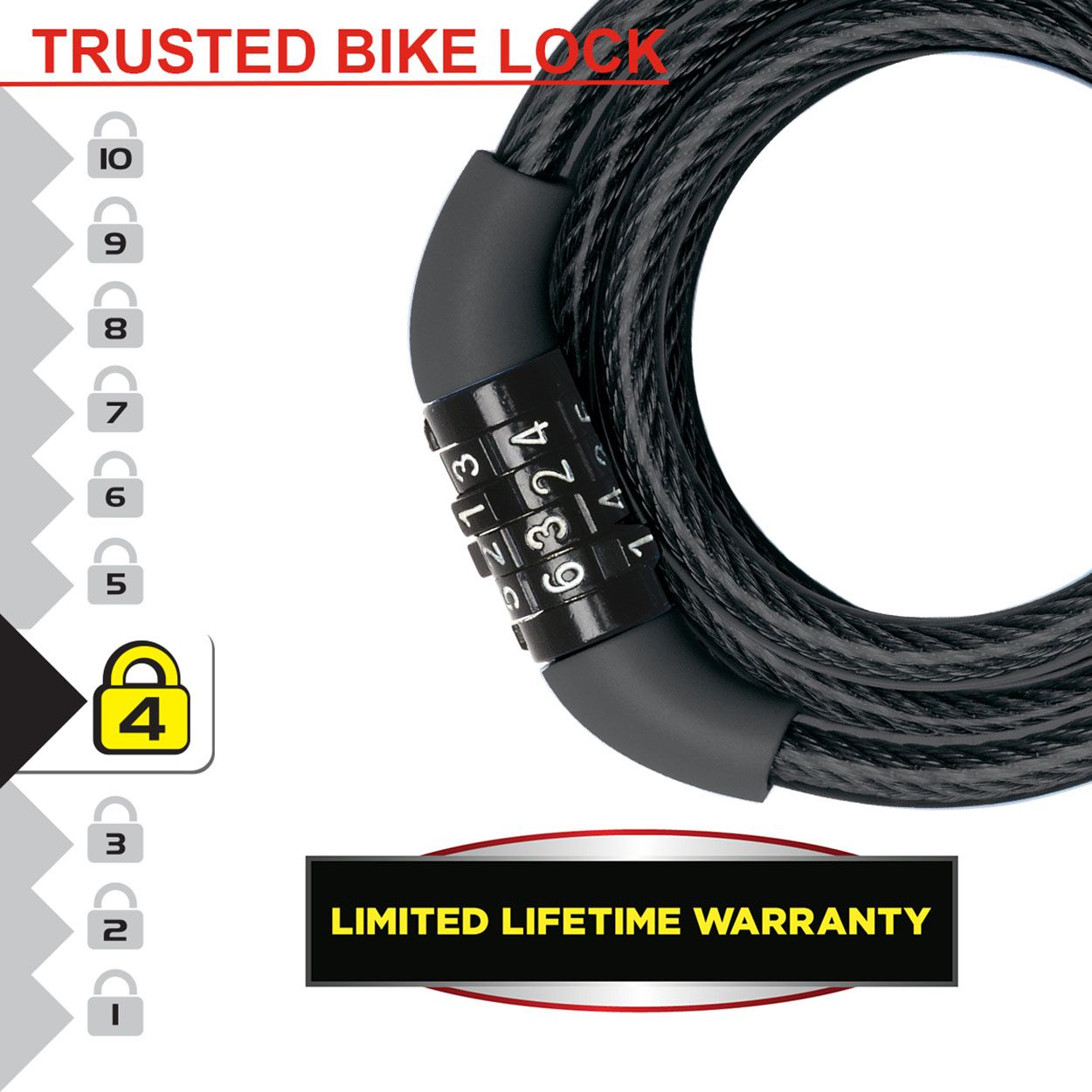 Master Lock Bike Lock Cable with Combination, Resettable, 5 ft. Long  8370DCC - The Home Depot