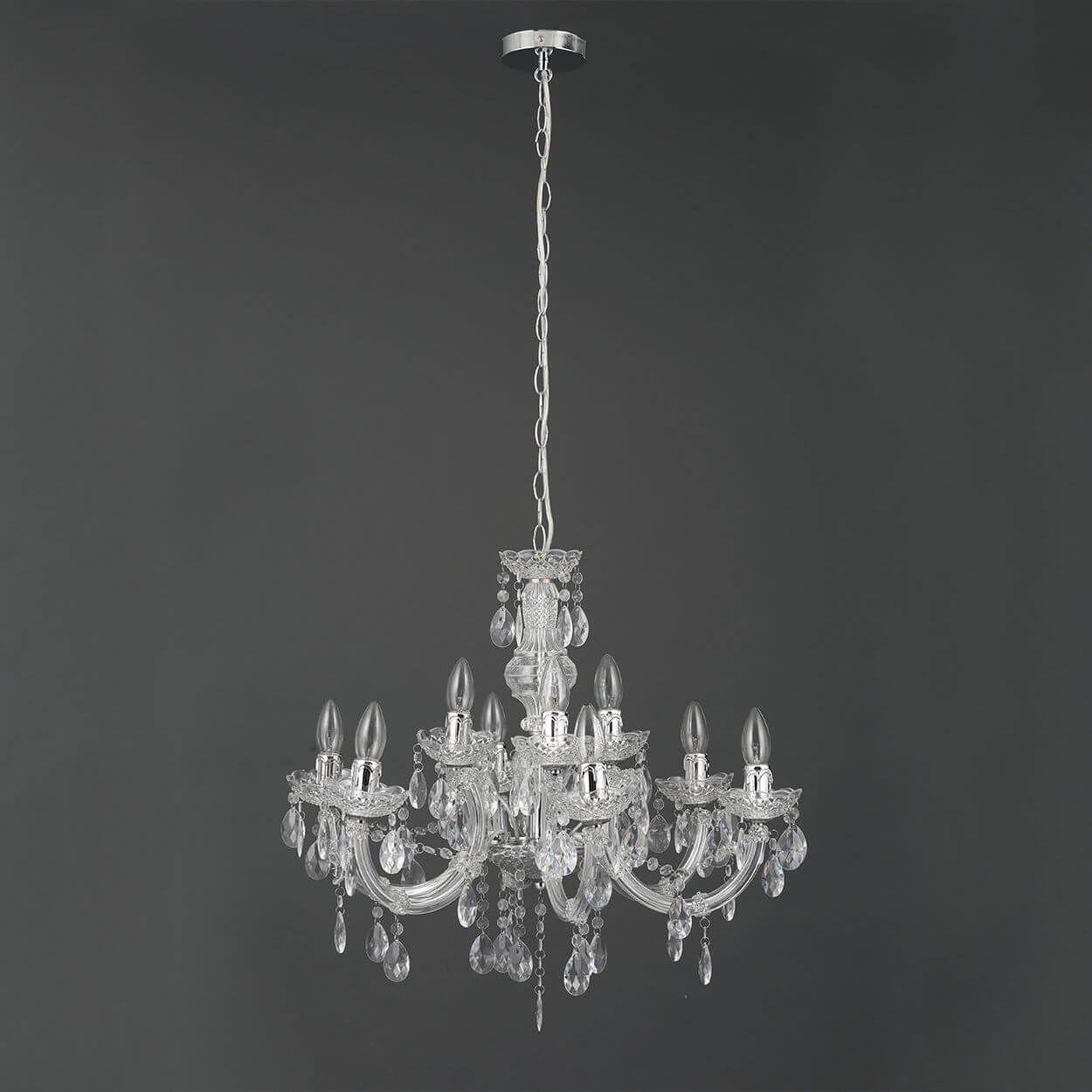 Marie Therese 9 Light Chandelier Clear