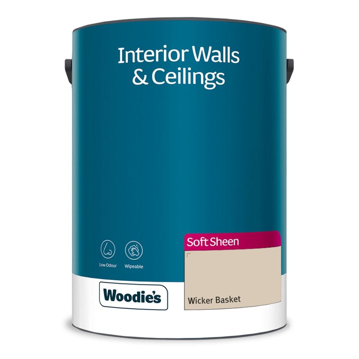 Woodie's Vinyl Soft Sheen Wicker Basket 5Ltr