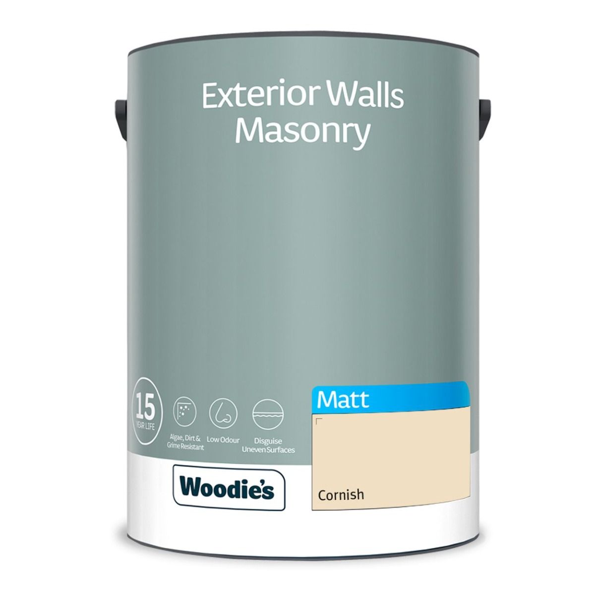 Woodie's Exterior Masonry Cornish 5Ltr