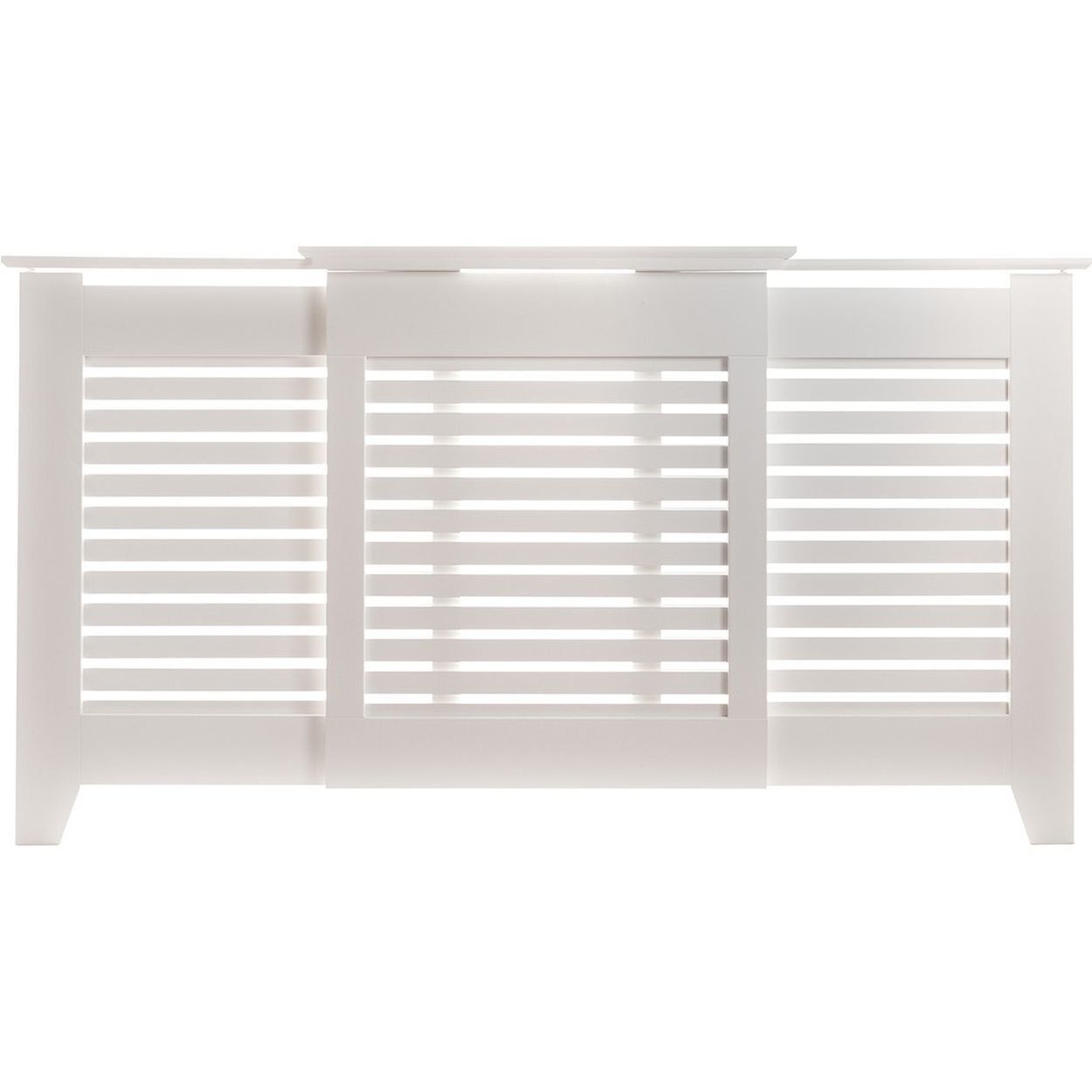 Tema Contemporary Adjustable Radiator Cover White - Medium