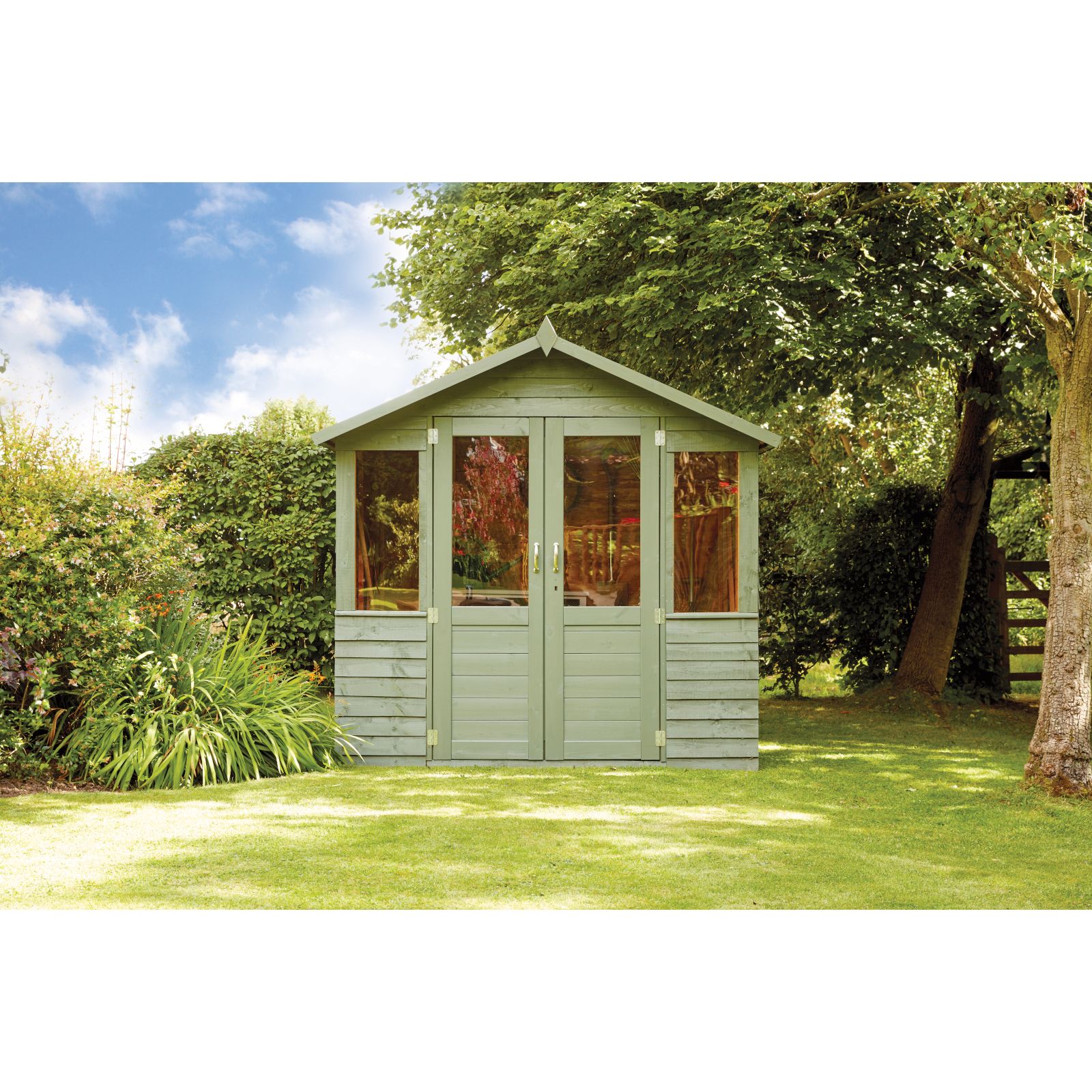 Sage green fence sale paint