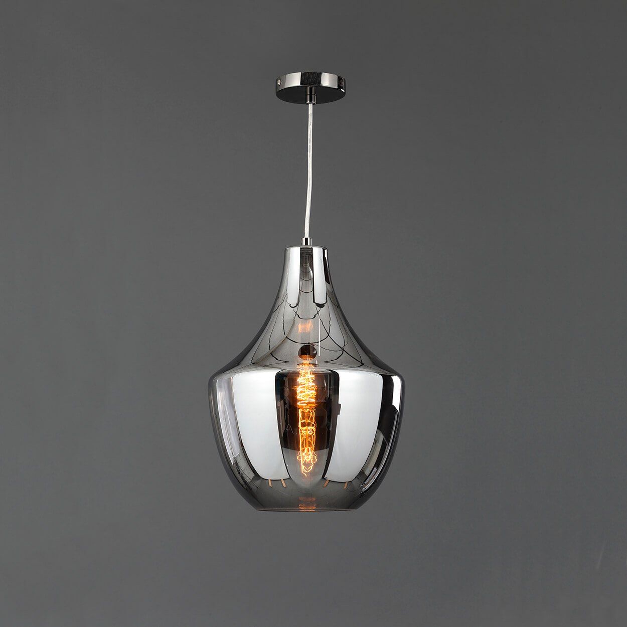 Selena 1 Light Pendant Smoke