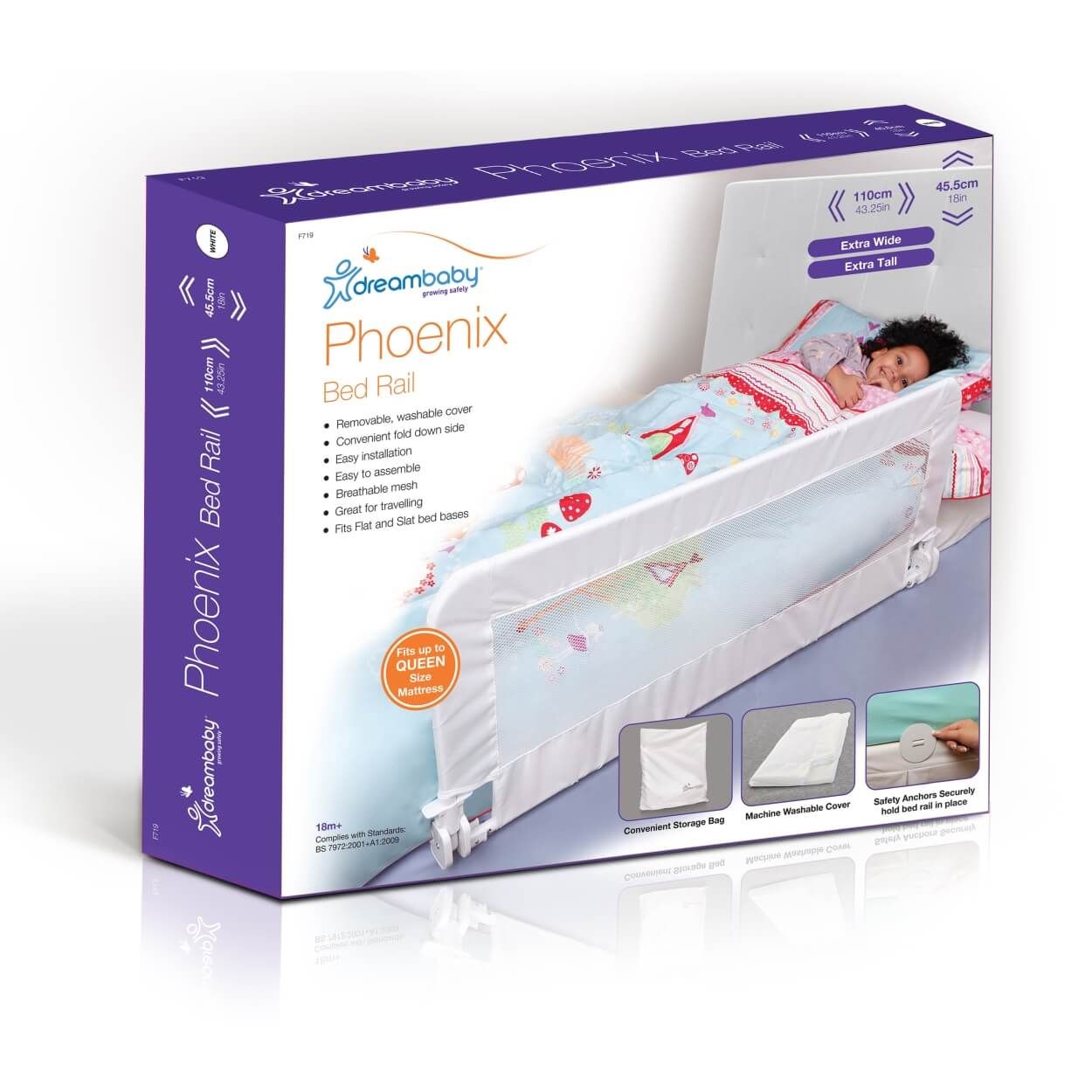Mesh safety baby bed rails clearance