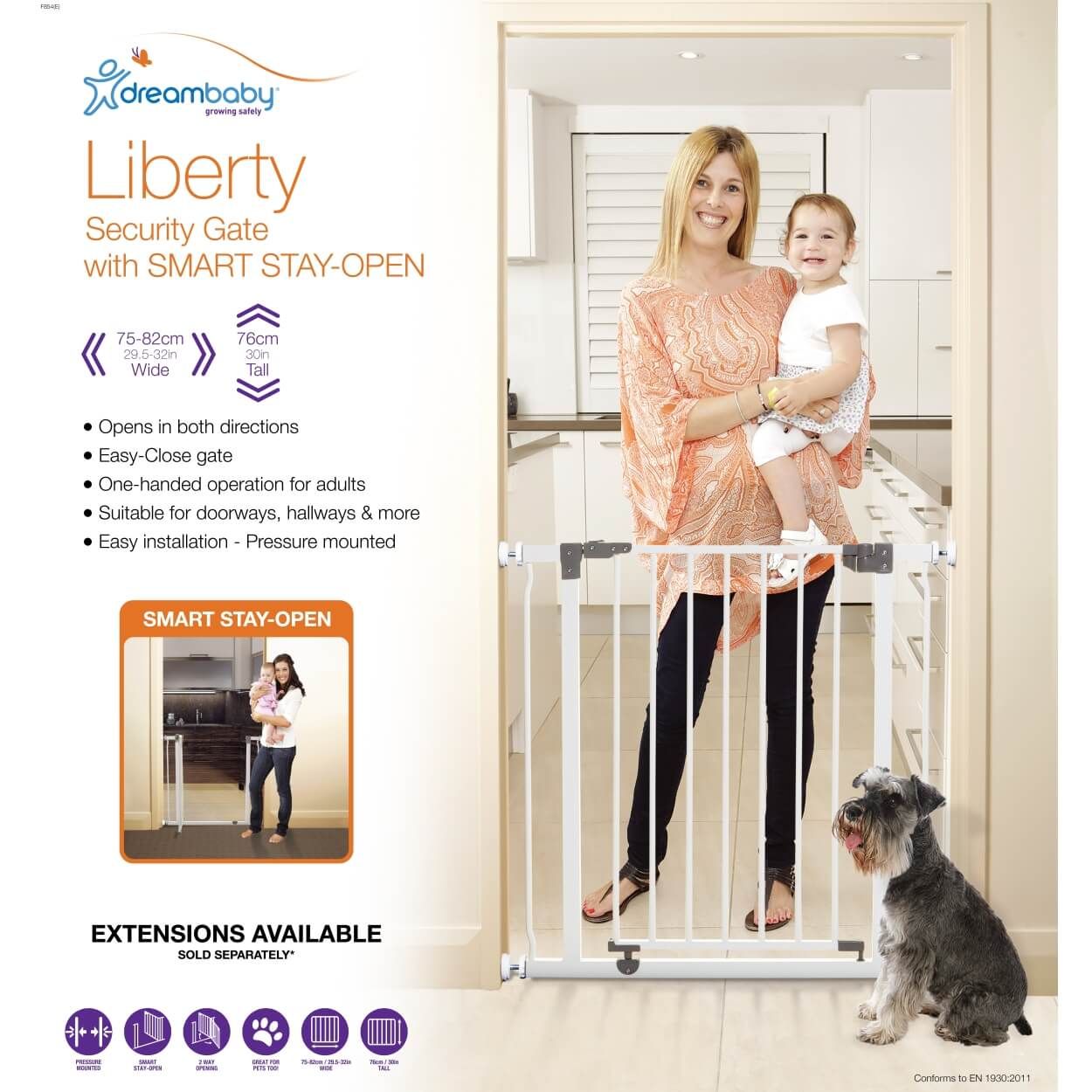 Dreambaby Liberty Metal Safety Gate White