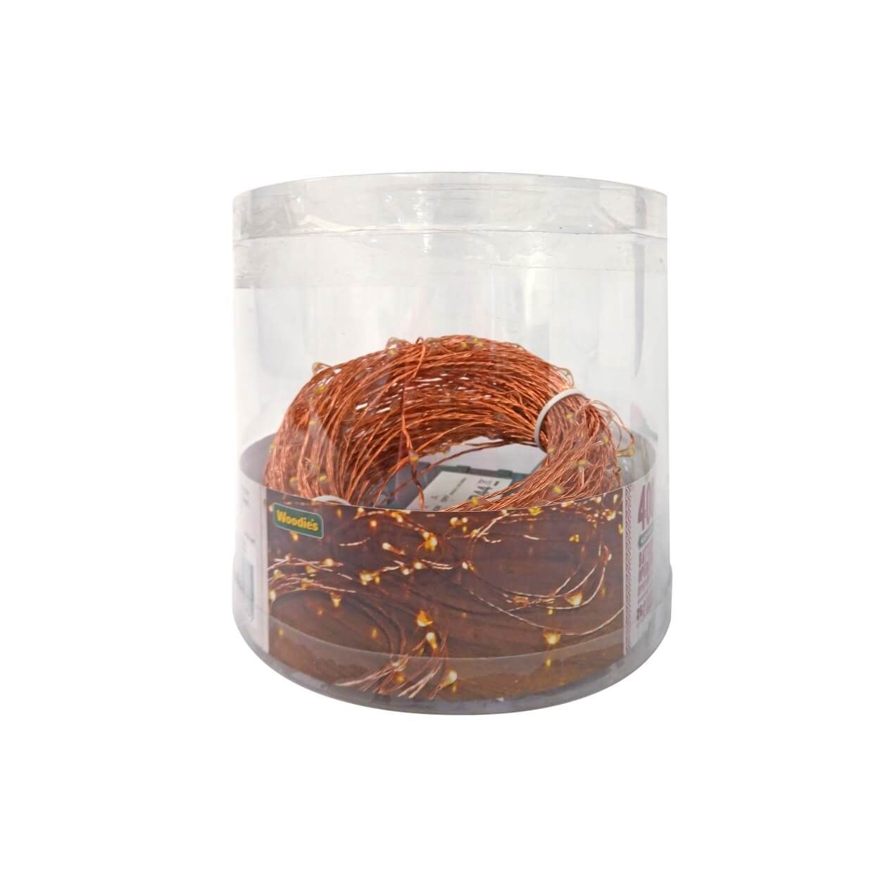 400 Warm White LED Battery Operated Copper Wire Lights