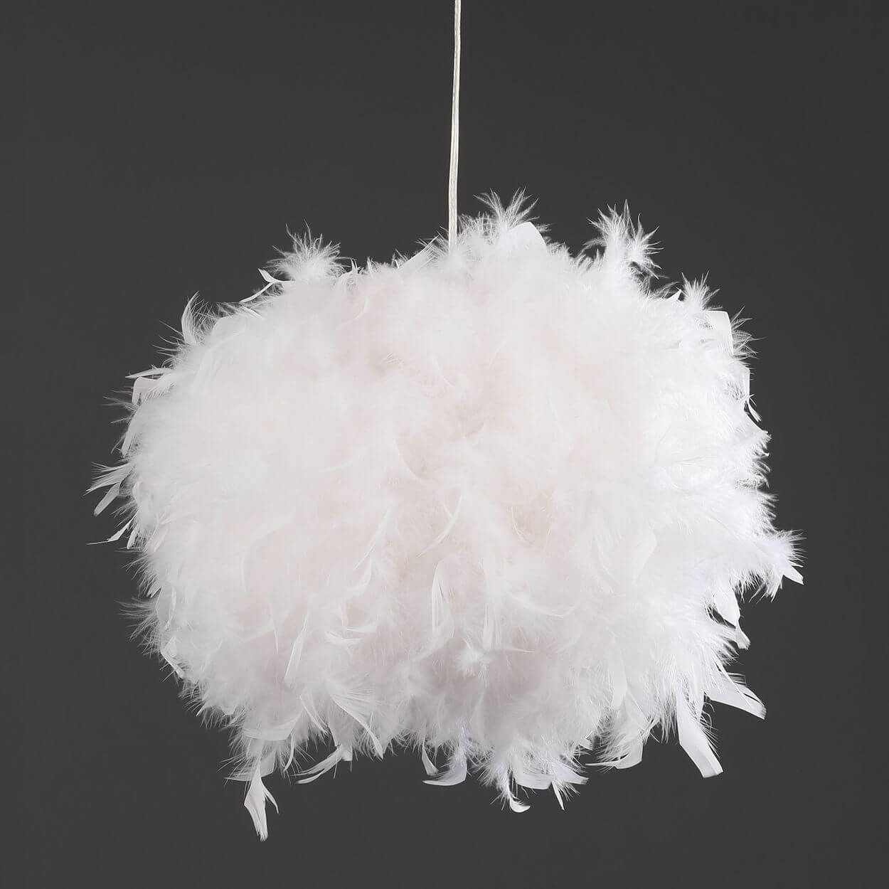 Fluffy white light hotsell shade
