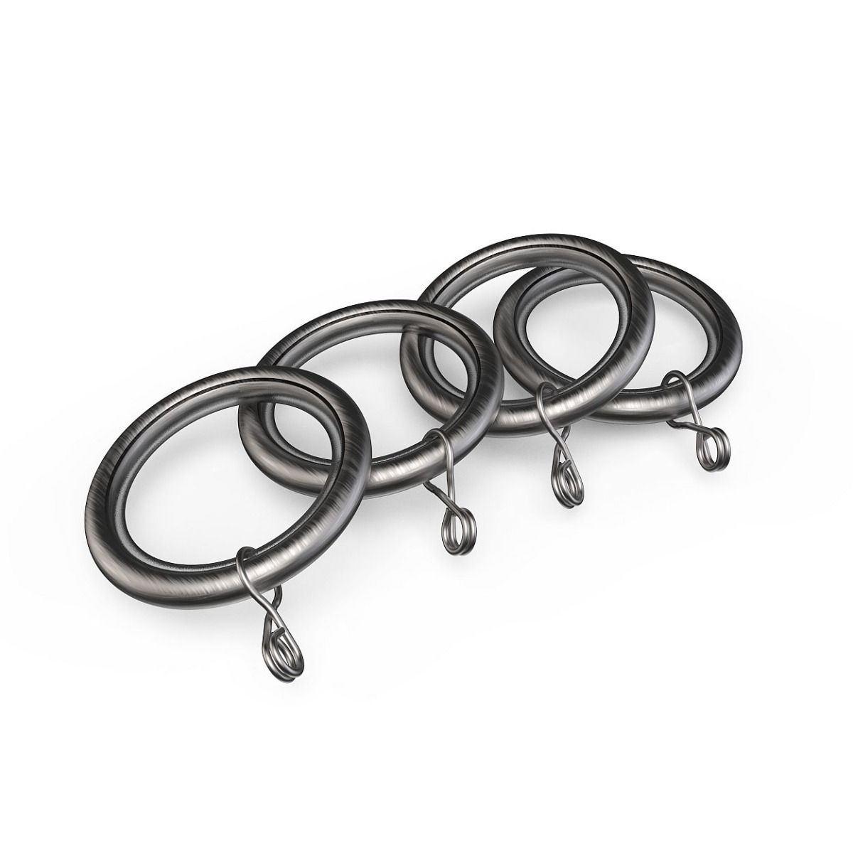 Woodies 28mm Ring x 4 Satin Steel