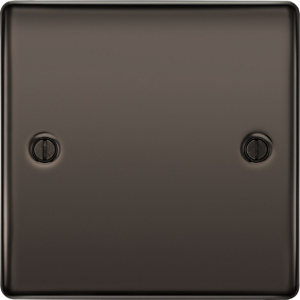 BG Nexus Metal Black Nickel Single Blank Plate