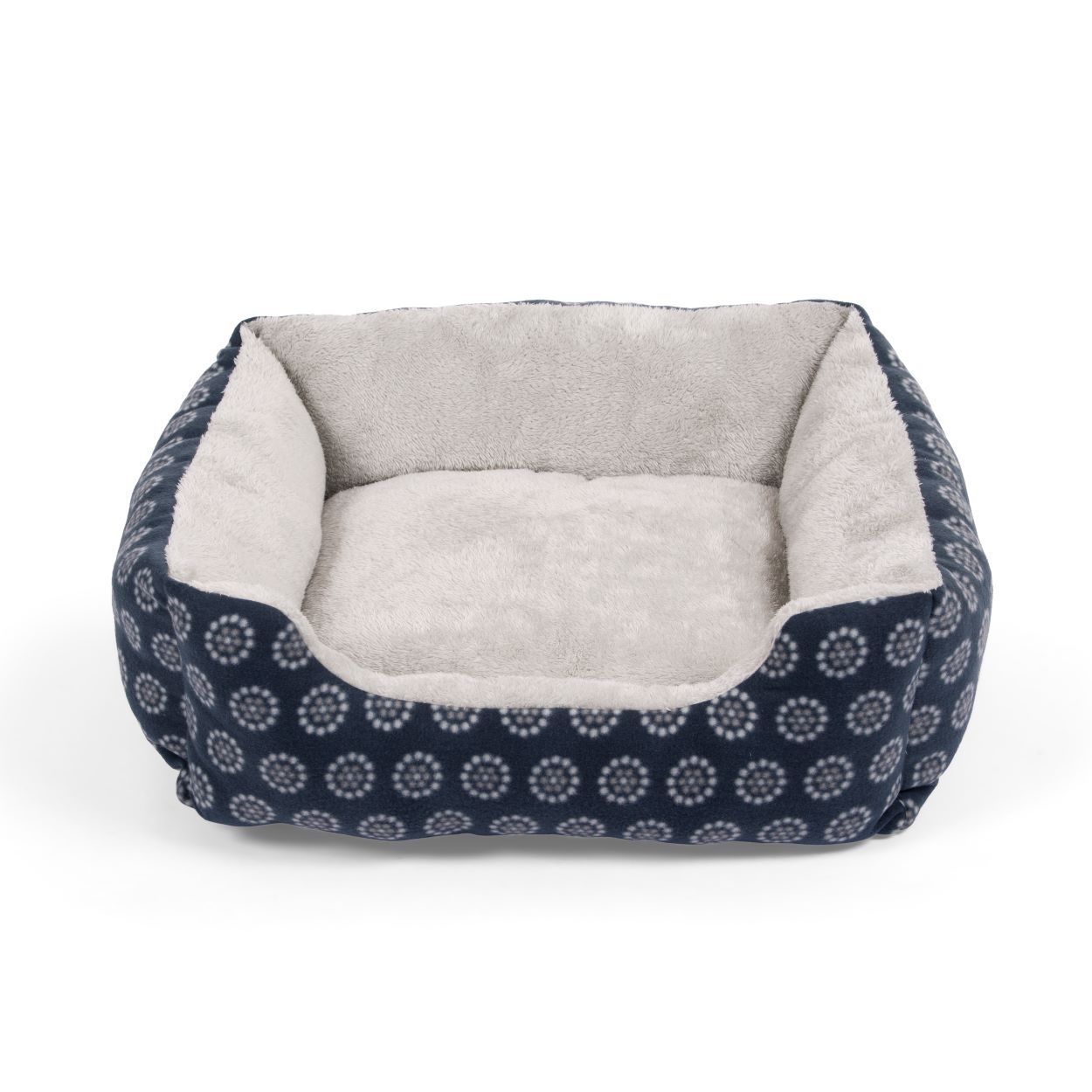 Medium Navy Square Bed