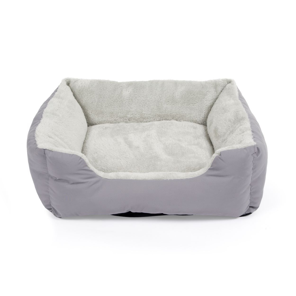 Large Grey Square Bed