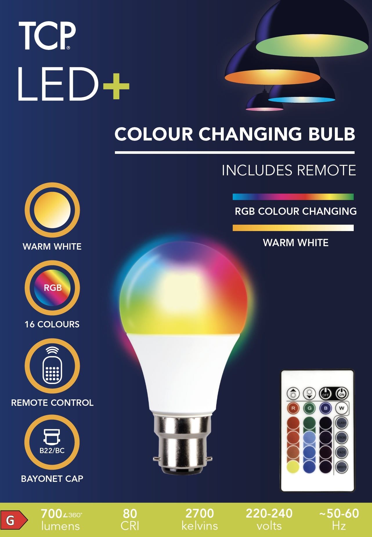 Colour Changing Bulb With Remote Control