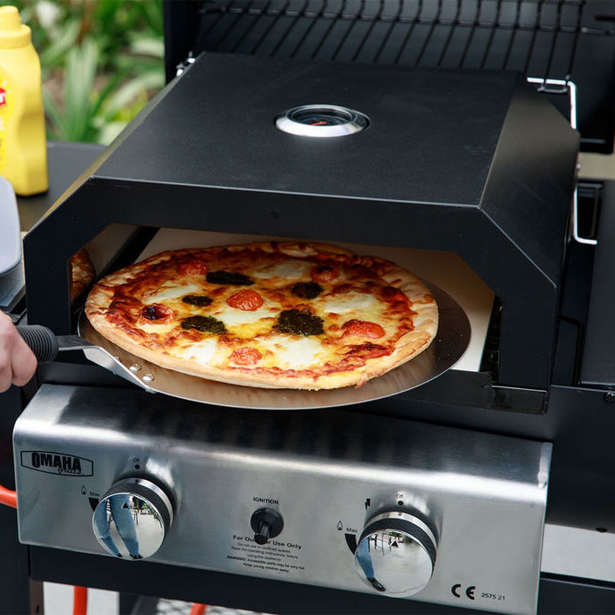 Pizza Oven BBQ Topper with Paddle | Woodie's