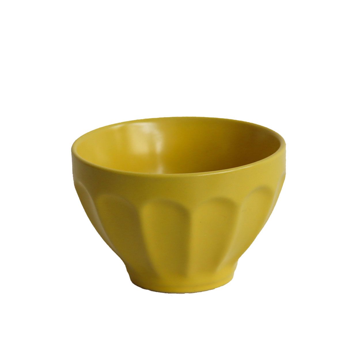 Fluted Bowl Small Ochre