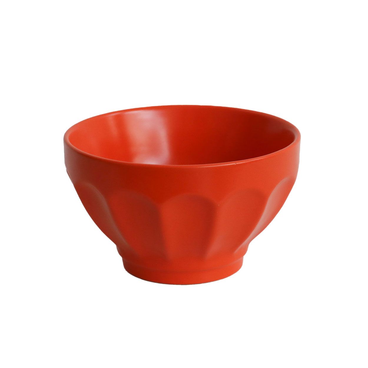 Fluted Bowl Large Orange