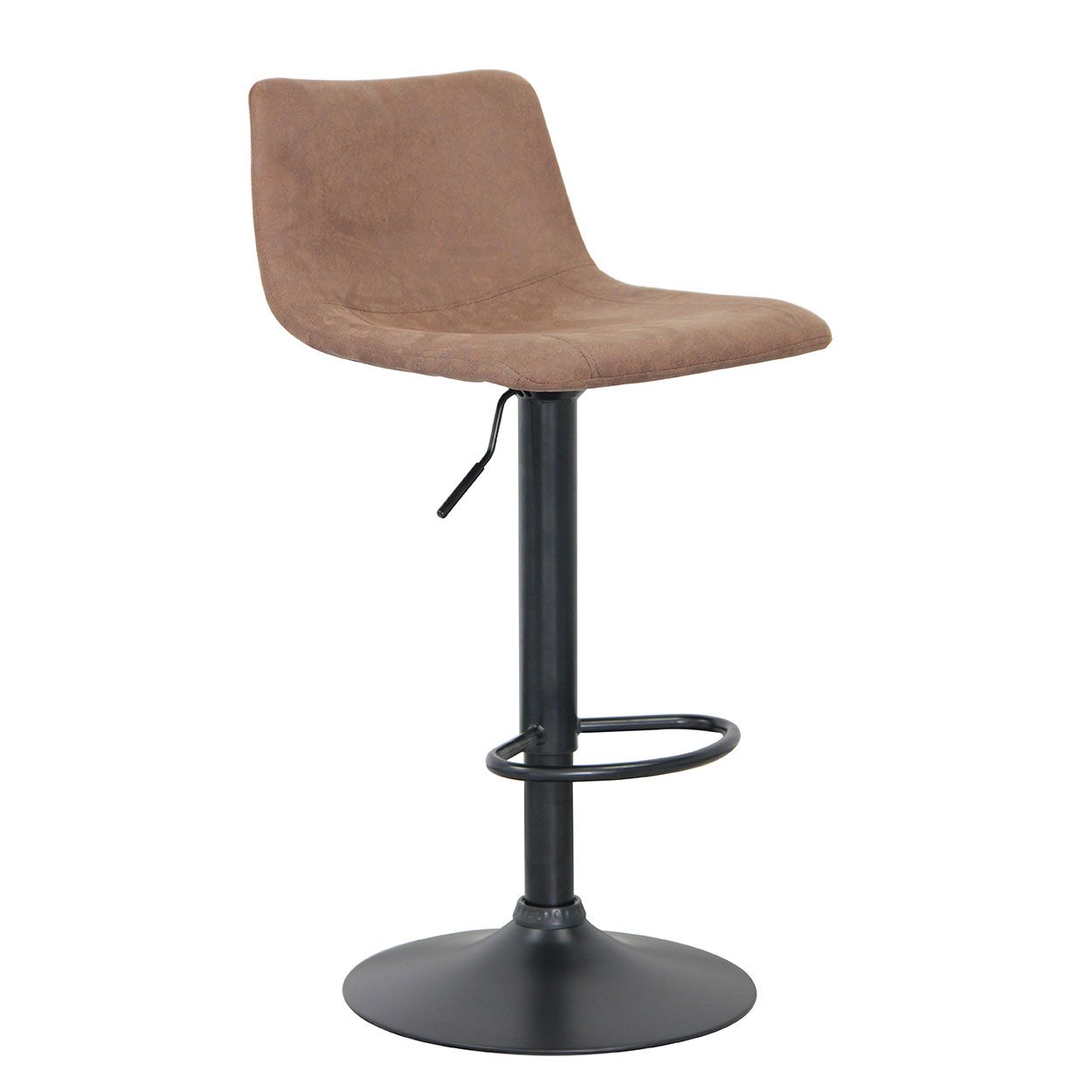 Iara Faux Leather Barstool Brown