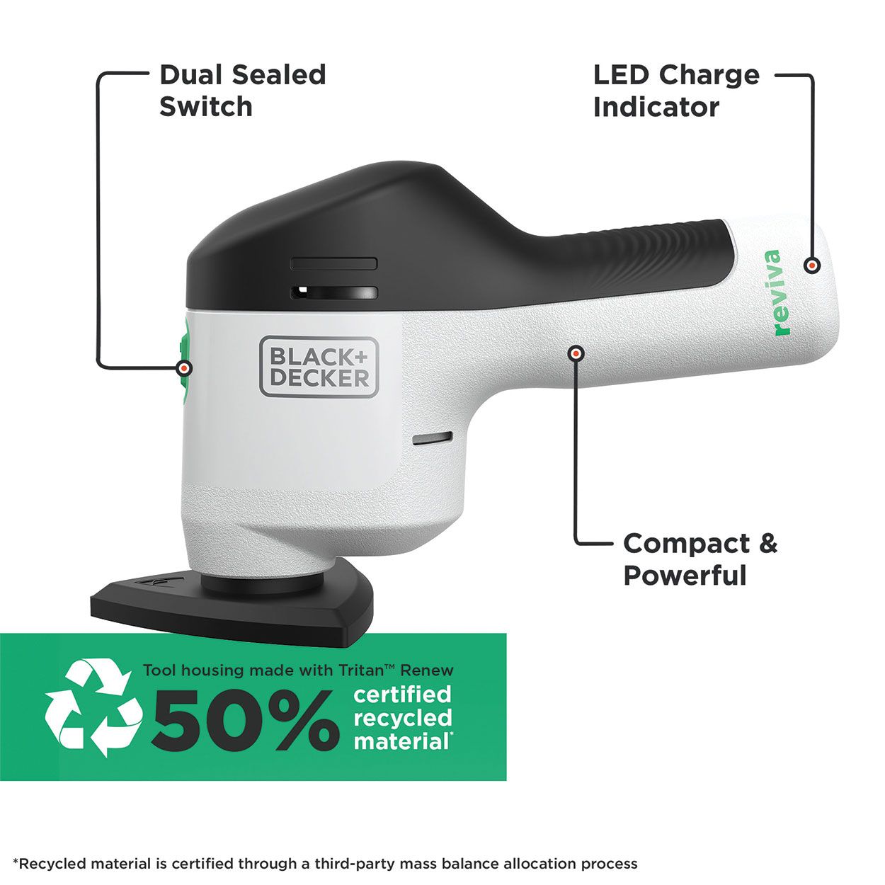 Black+Decker Reviva 12V Cordless Detail Sander