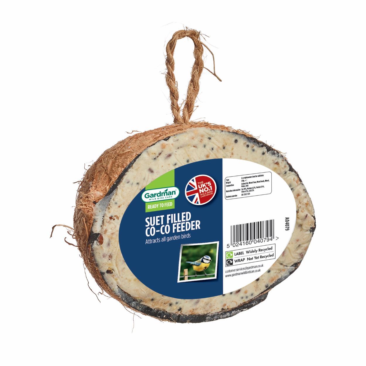 Gardman Suet Filled Co-Co Feeder Display Box