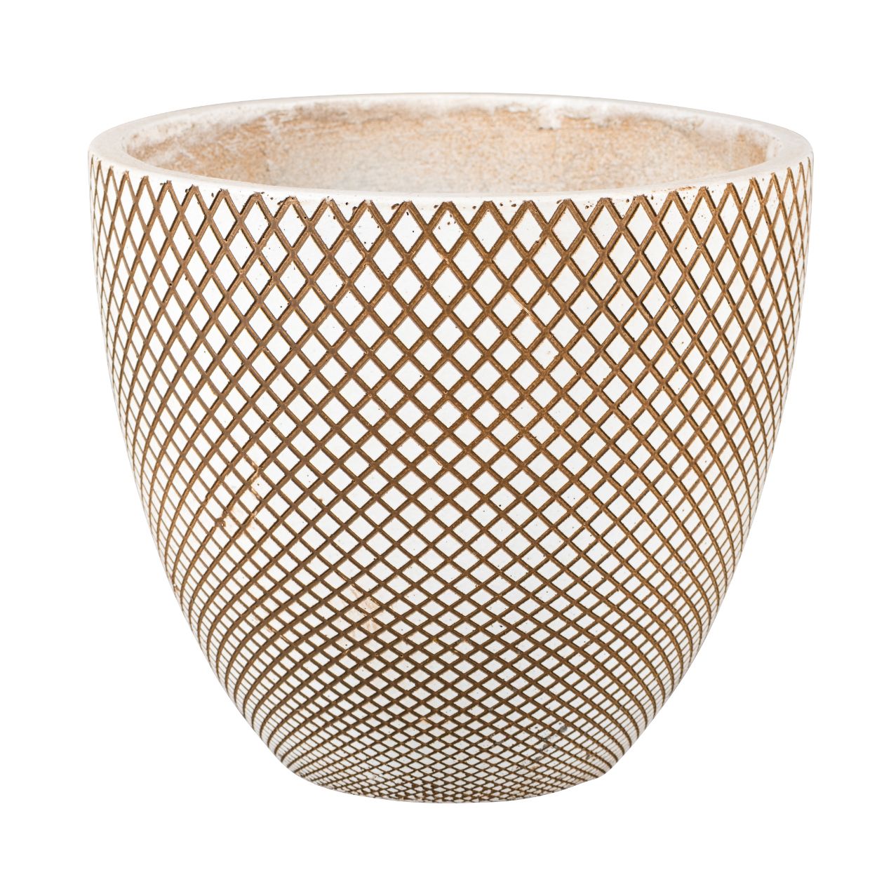 Madison Egg Pot Beige 32cm