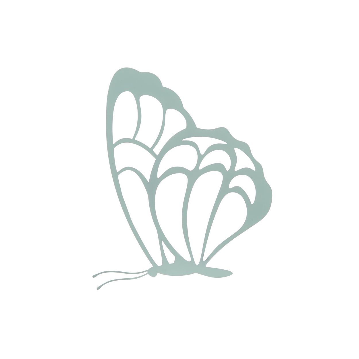 Wallhanger Butterfly Light Green