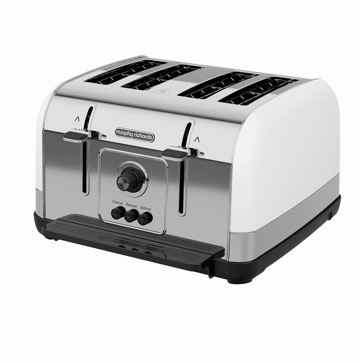 Morphy Richards Venture 4 Slice Toaster Stainless Steel White