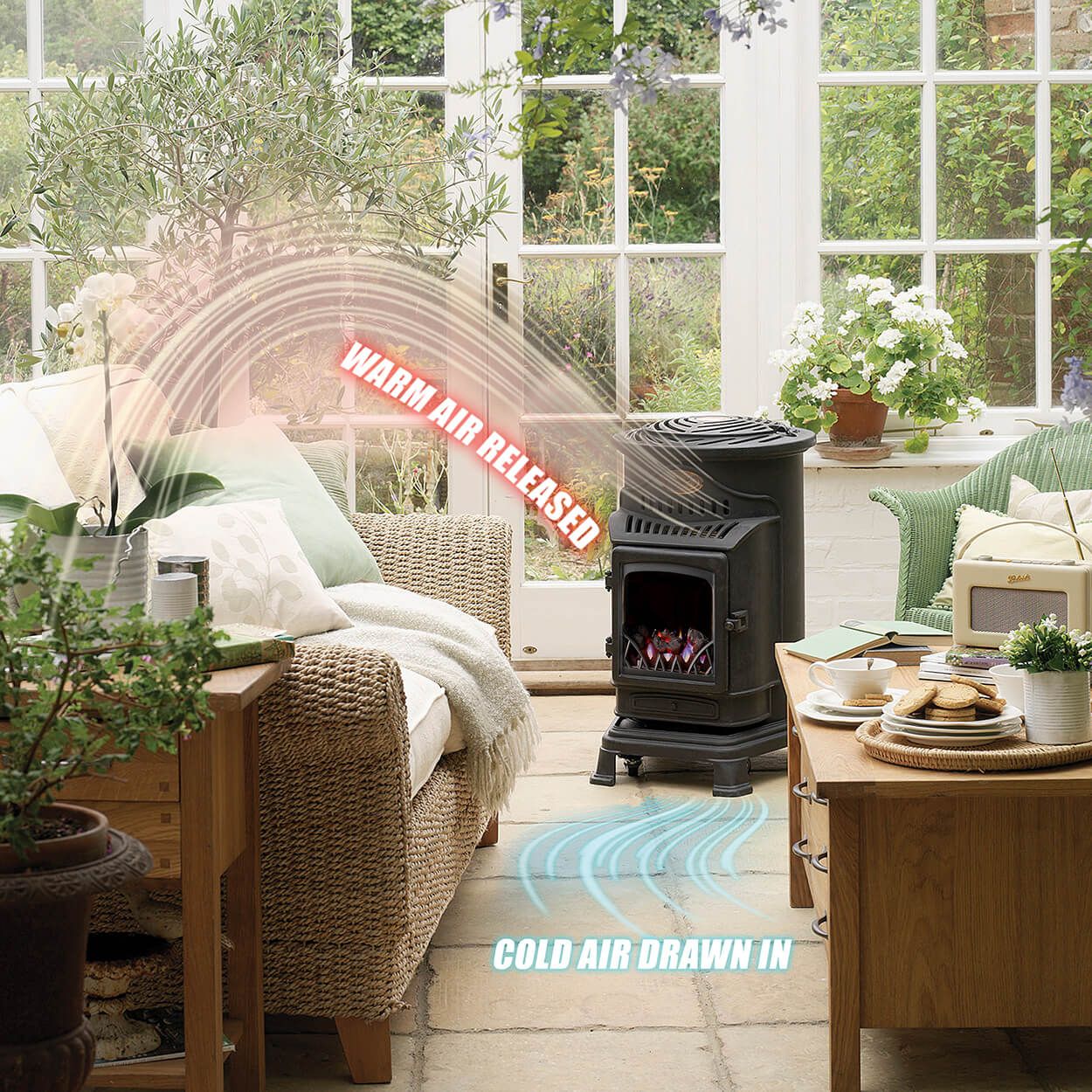 Provence Portable Gas Heater | Woodie's