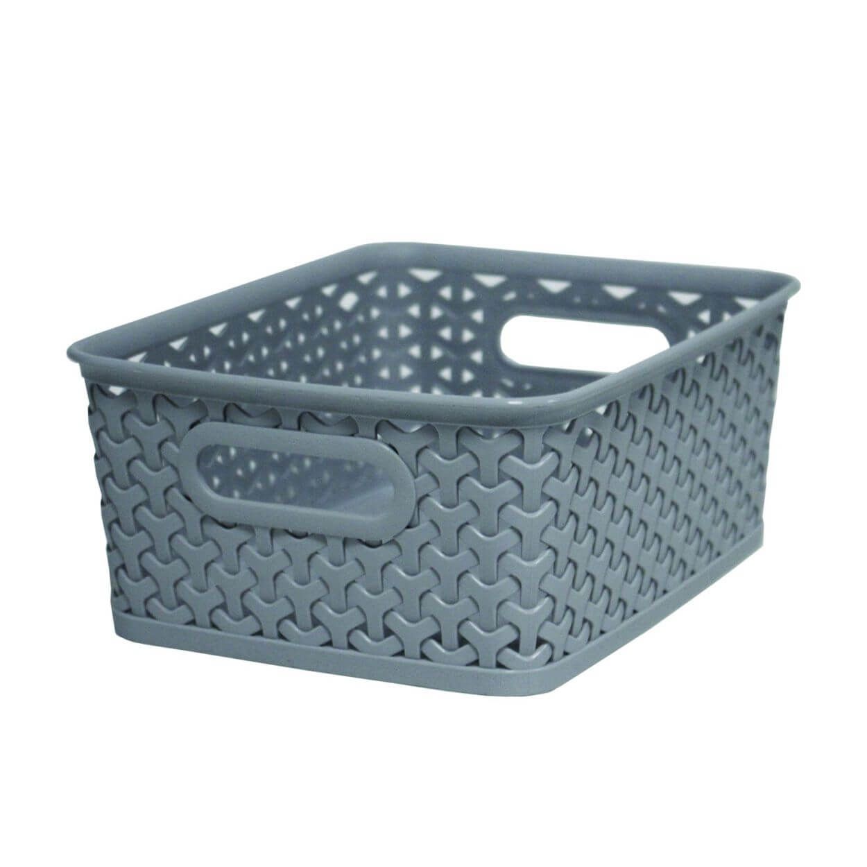 Curver My Style 8L Nestable Rattan Basket Grey
