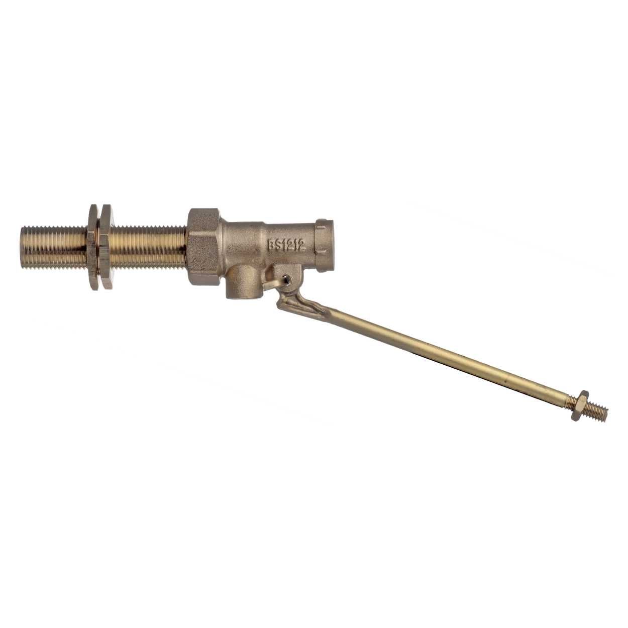 1/2" High Pressure Brass Ballvalve with 3" Tail/6" Lever Brass Nuts & Piston