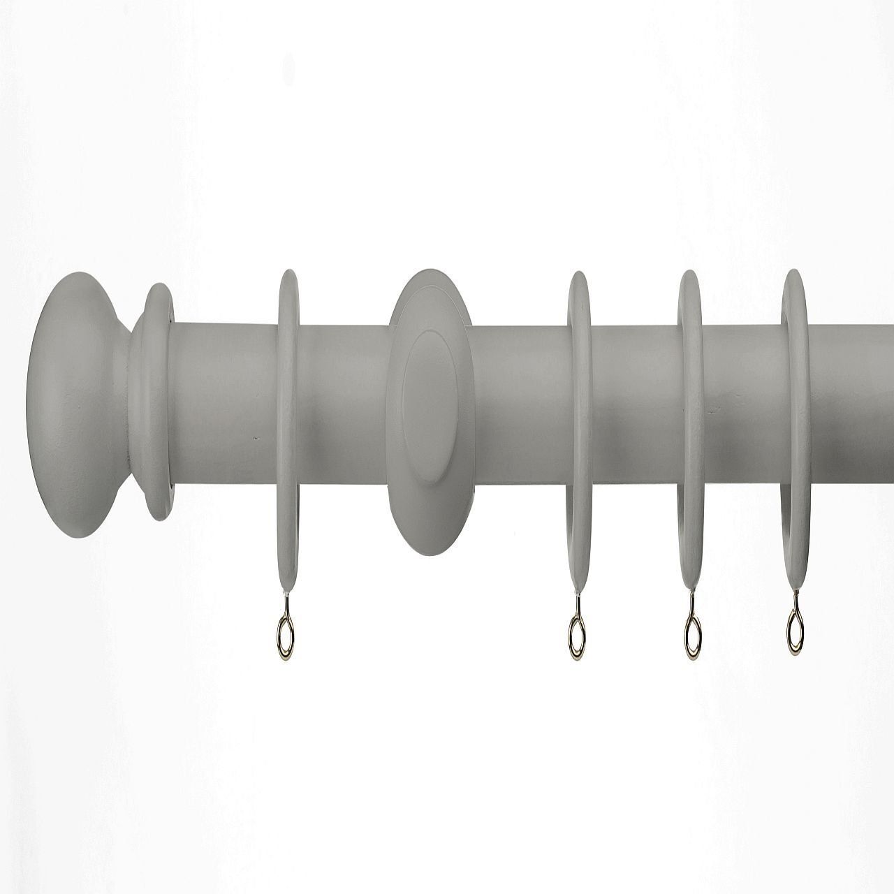 Woodies 35mm Wood Pole Dark Grey 300cm