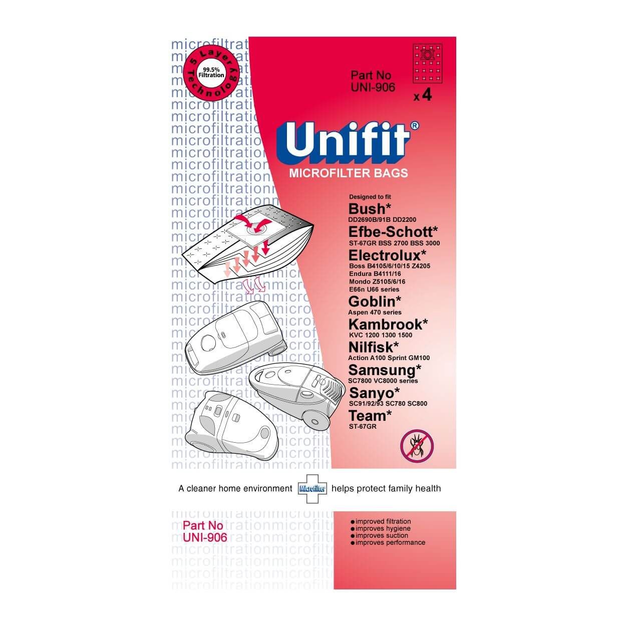 Unifit Vacuum Bags (Nilfisk Action Dust Bag)