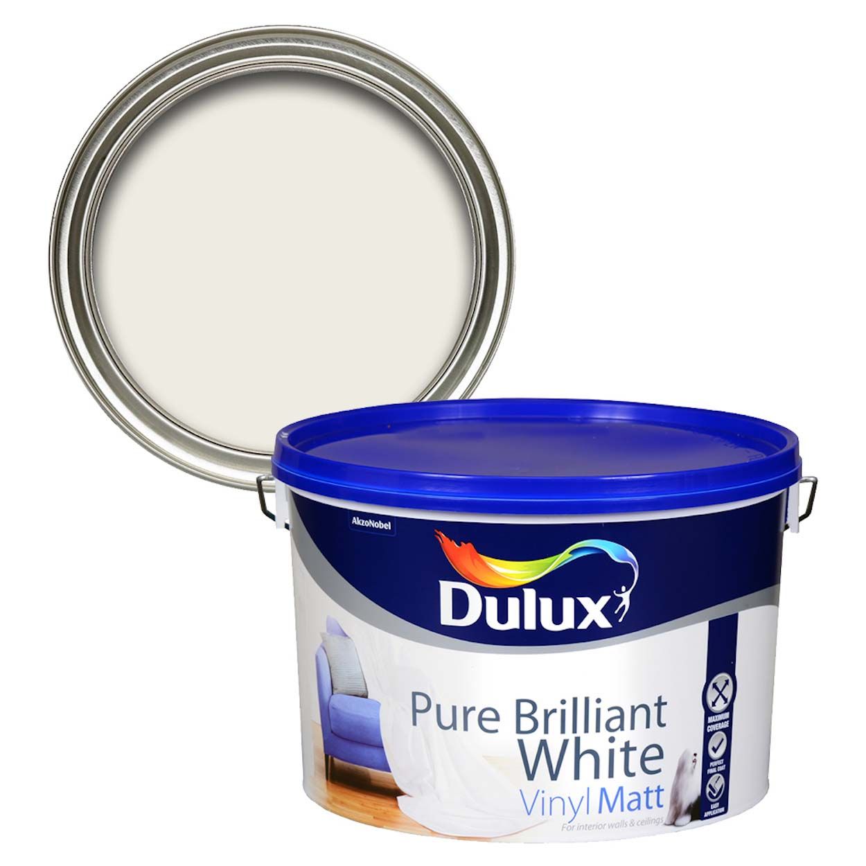 dulux white walls primer & undercoat 10l