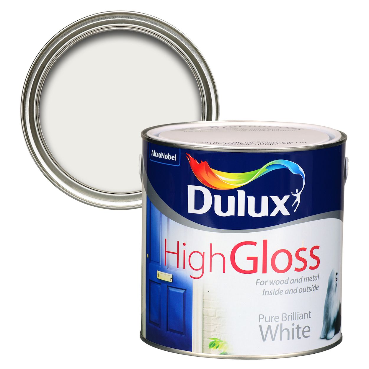 b&q one coat white gloss paint