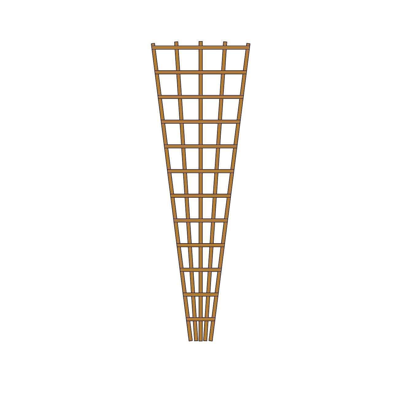 Wicklow Wood Fan Wall Trellis 1800mm x 610mm