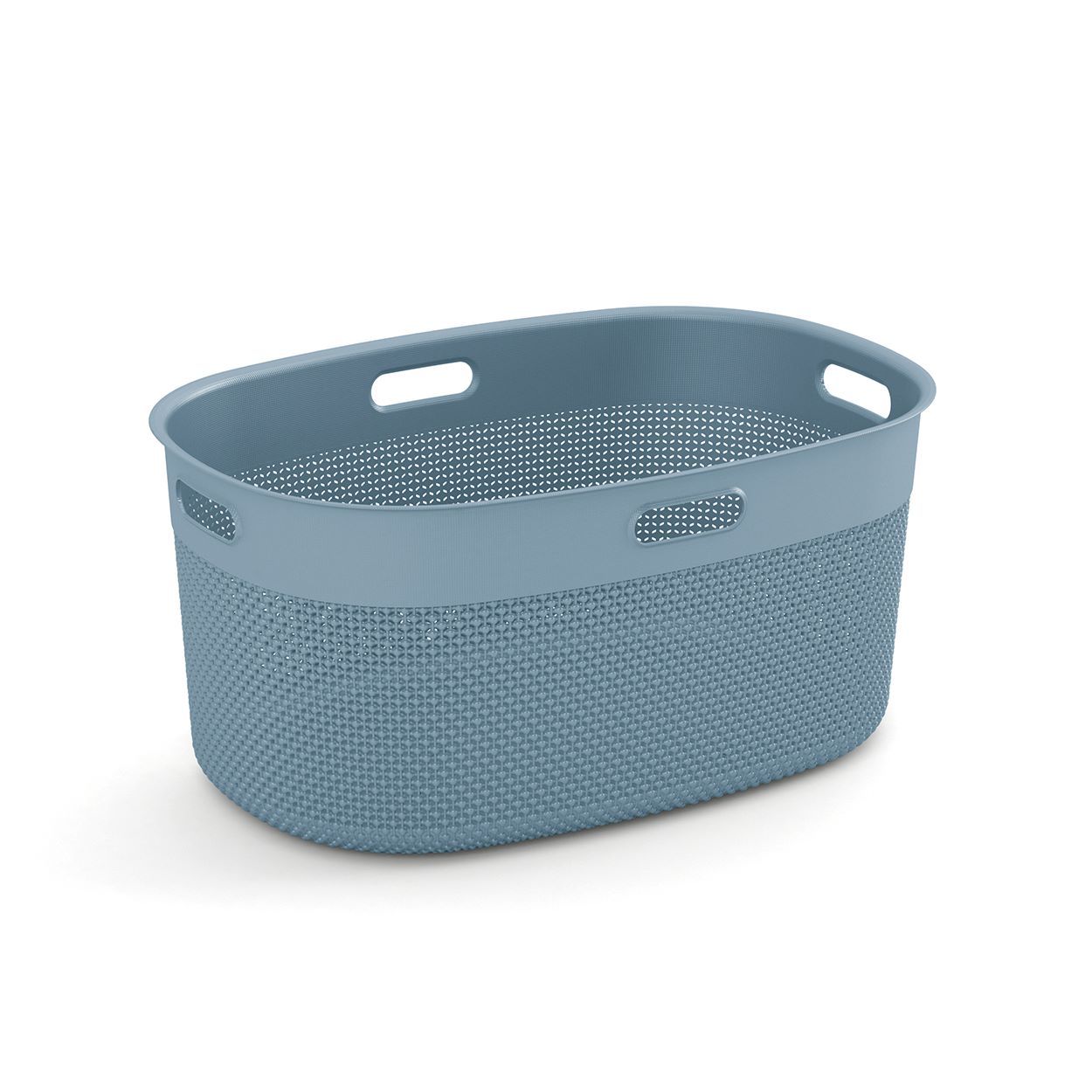 Curver Filo Laundry Basket Stone Blue 45Lt