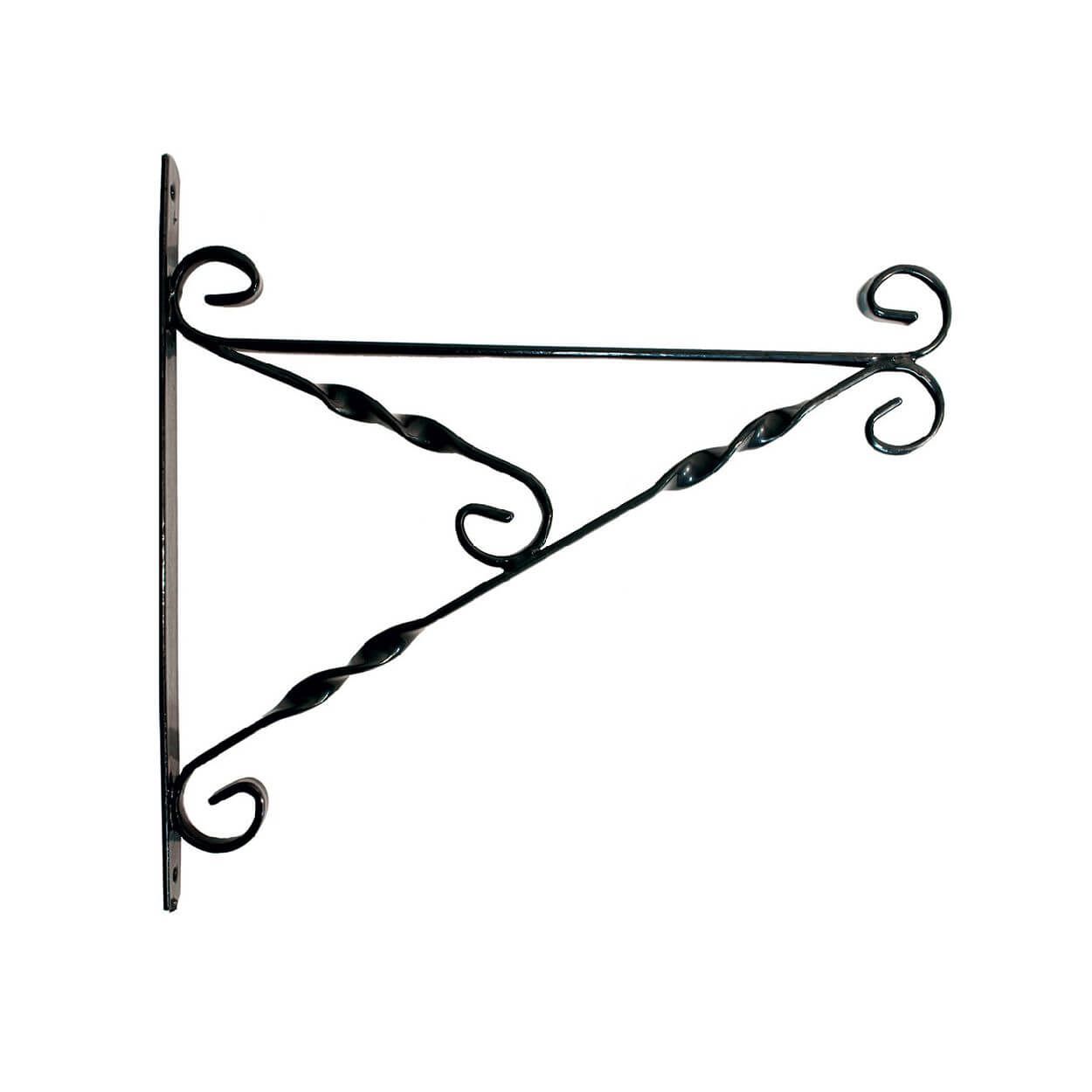 Heavy Duty Hanging Basket Bracket Black 14"