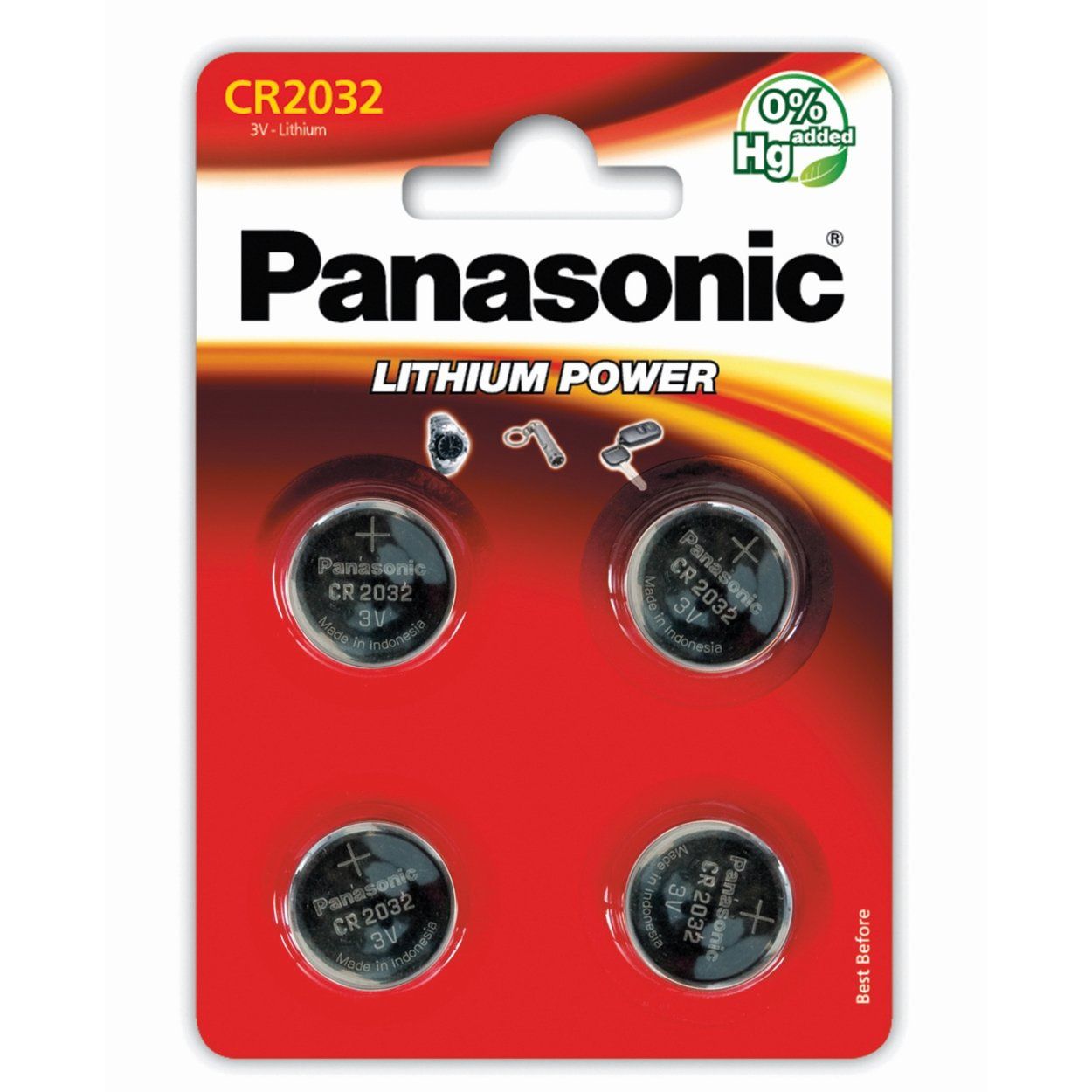 Panasonic Cr2032 Coin Cell Four Pack