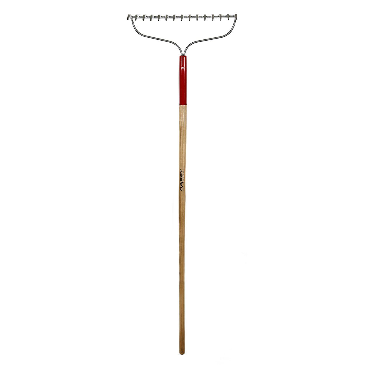 True Temper Darby Bow Rake 15 Tooth With Solid Wood Handle