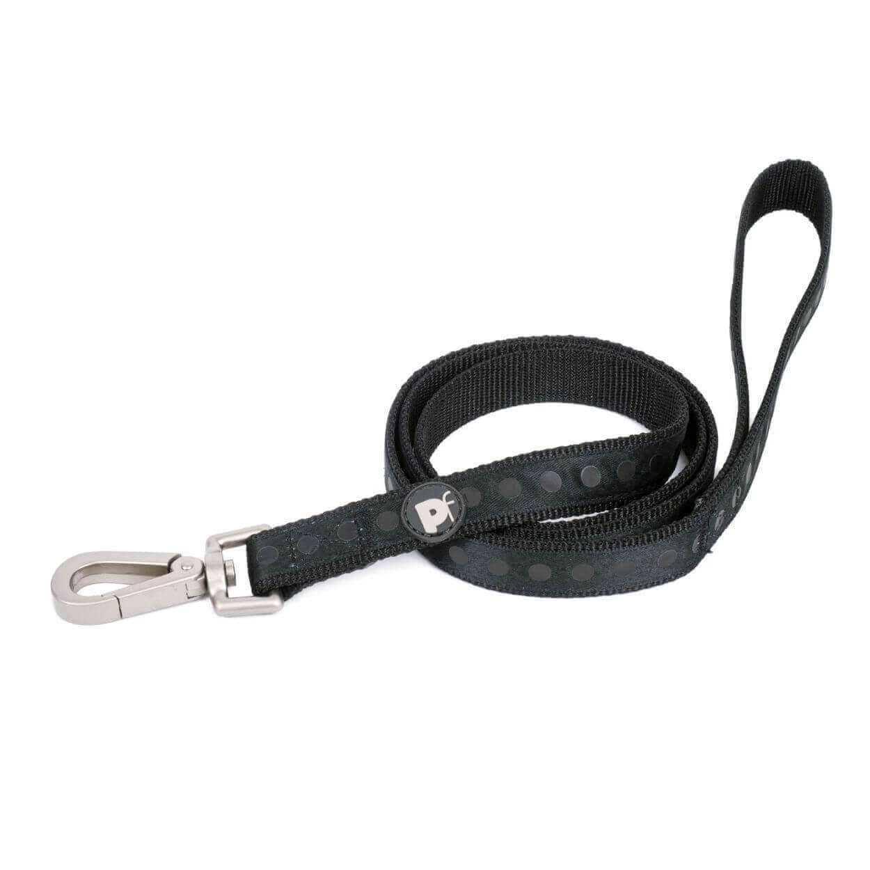Petface Black Tonal Spots Dog Lead Medium Woodie s