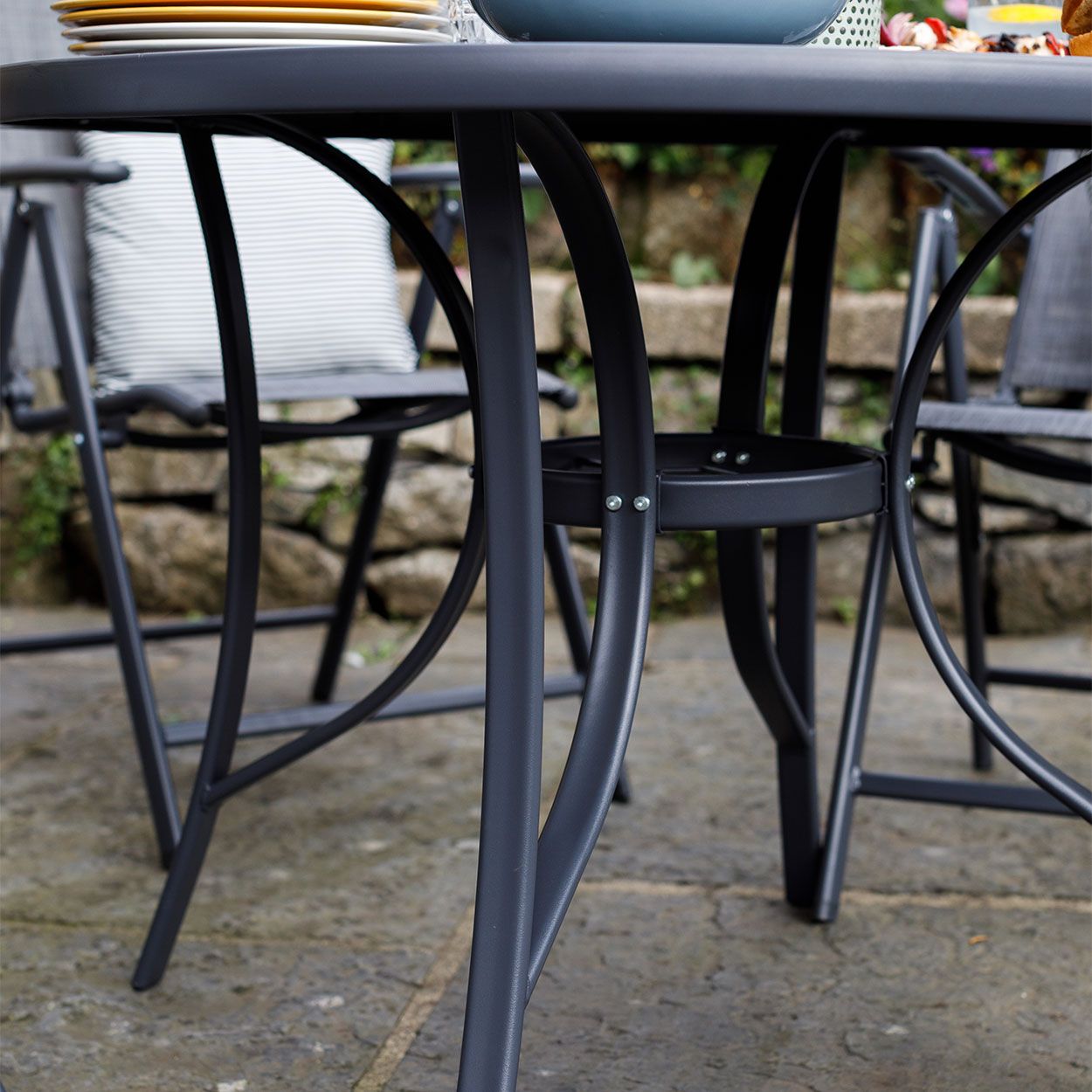 Palma 4 Seater Steel Garden Patio Set Woodie s