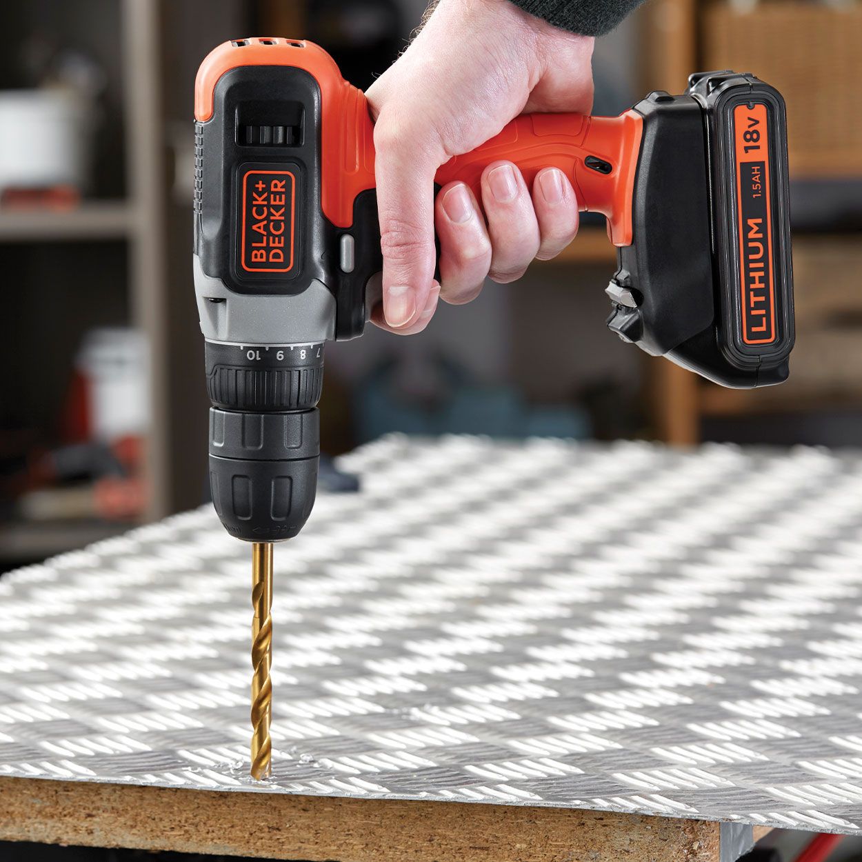 Black Decker 18V Lithium Ion Drill Driver Woodie s