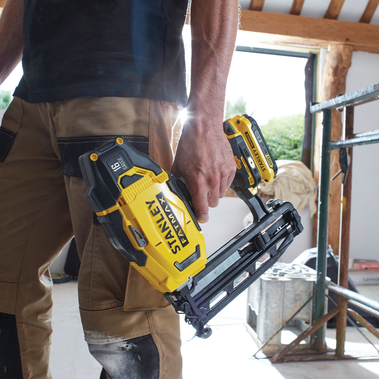 Stanley Fatmax V20 18V 16 Gauge Nail Gun Woodie s