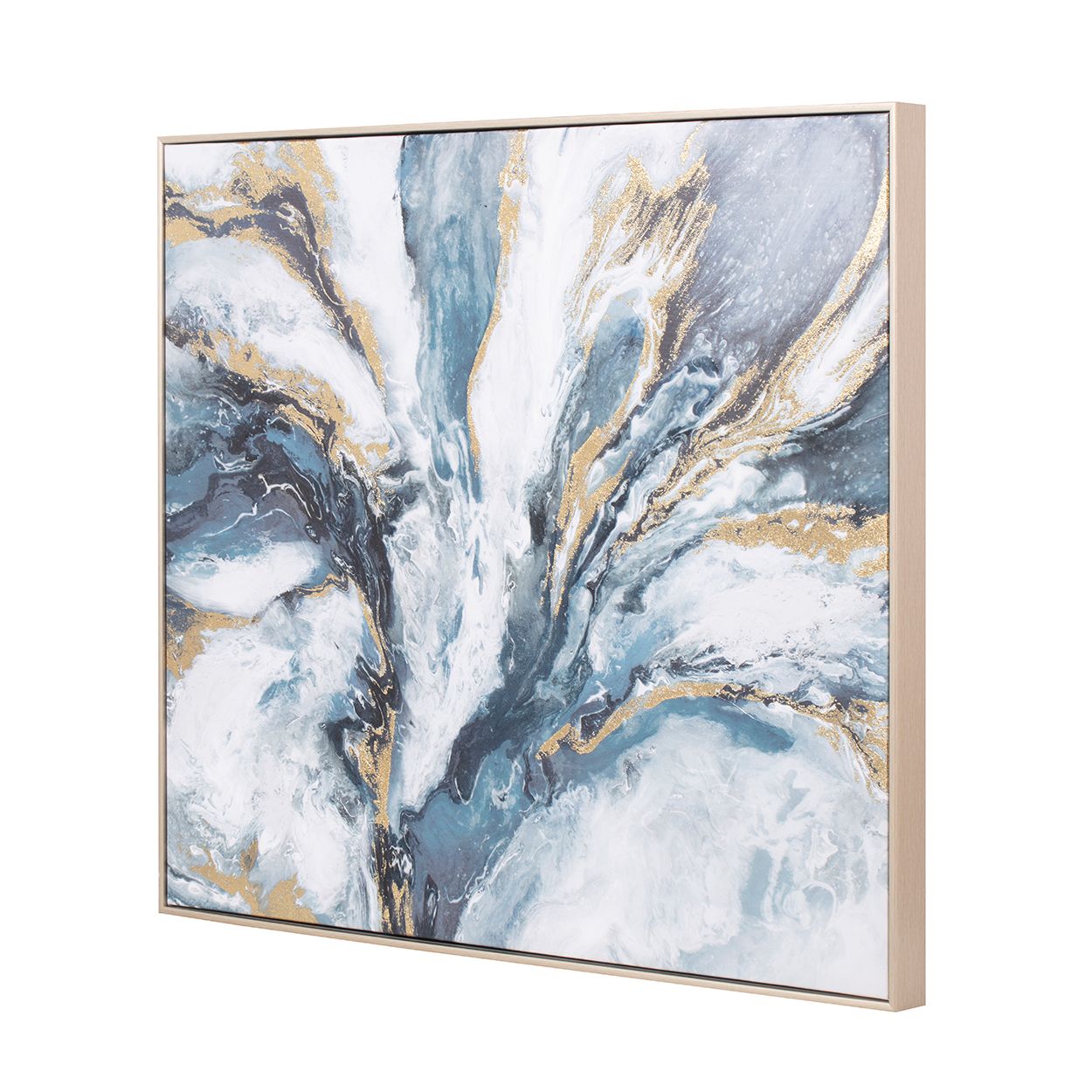 Niagra Framed Abstract Partial Gloss Finish Woodie's