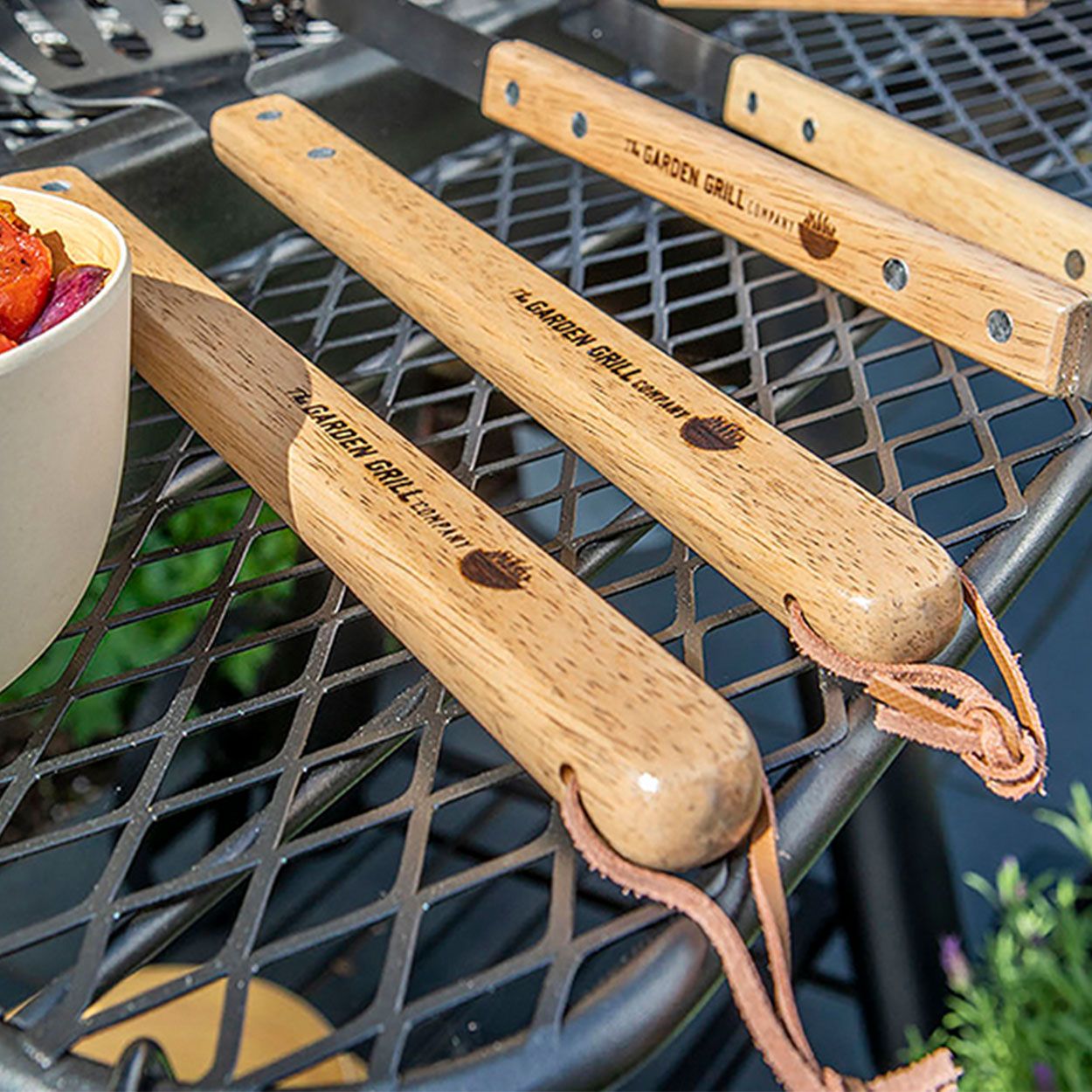 Wooden bbq tools hotsell