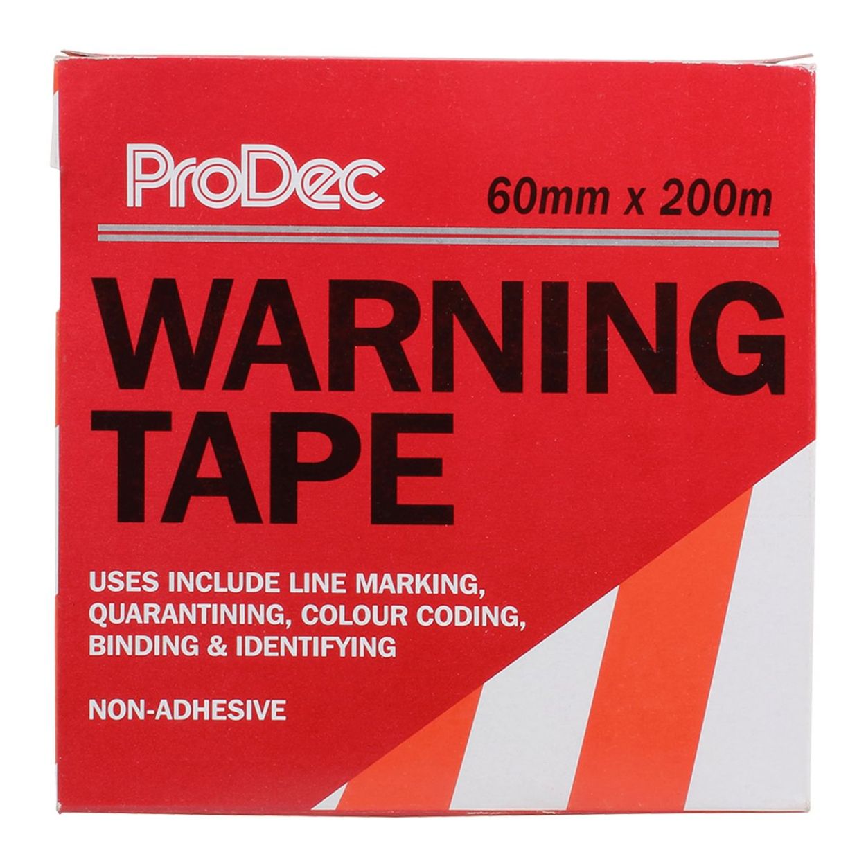 RED & WHITE HAZARD TAPE PTWT20