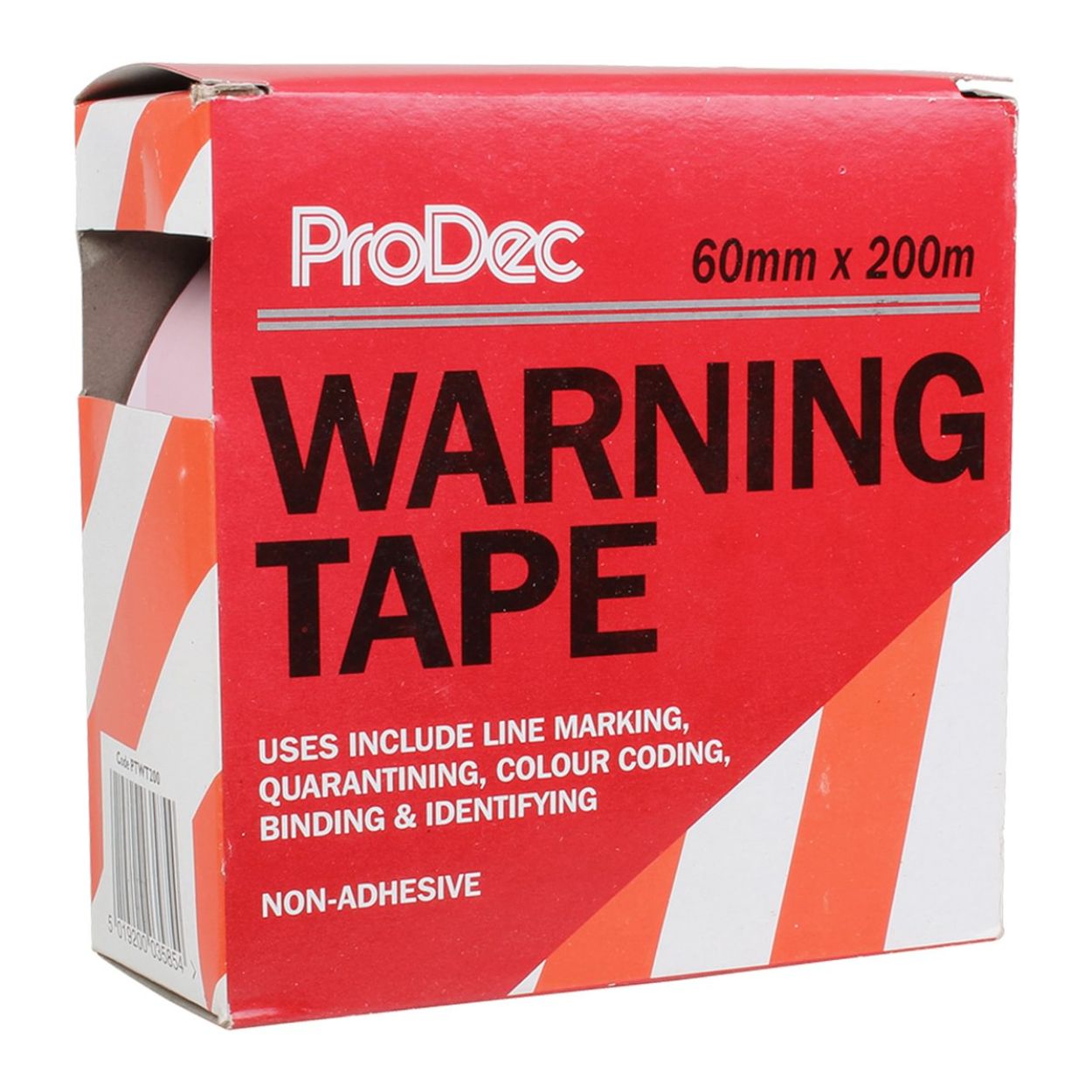 RED & WHITE HAZARD TAPE PTWT20